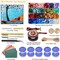 Wax Seal Kit with Gift Box, 624 Pcs Wax Seal Beads with 2 Pcs Wax Seal Stamps, Sealing Wax Warmer, Wax Seal Metallic Pen, Envelope, Candles, Wax Seal Stamp Kit for Gift and Craft
